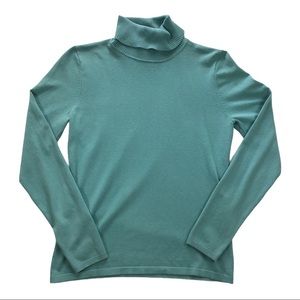 August Silk Turtleneck Silk Nylon Sz. S